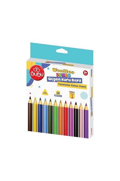 Bubu BU BU WOODFREE JUMBO TRIANGLE KURUBOYA 12 PACK