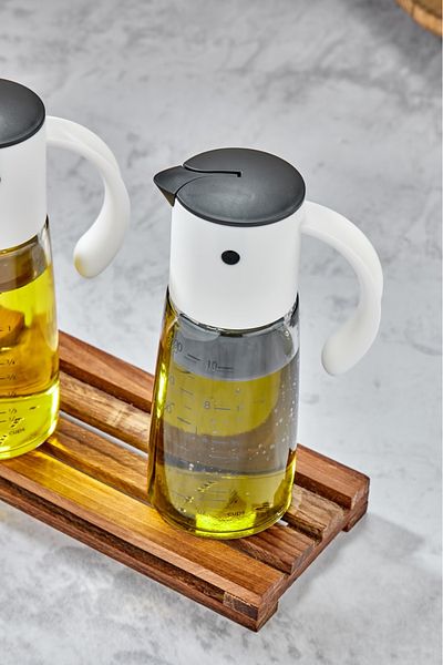 Cooker Lemon Sprayer Glass Bottle - Oil Pot Oil Vinegar for Kitchen Food