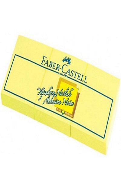 Faber Castell Faber-castell Adhesive Notepad 50x40 3-Piece Yellow /