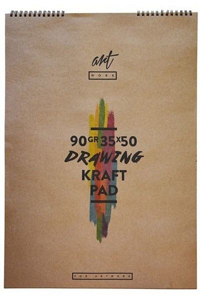 artwork Kraft Drawing Block 15 Sheets 90gr 35x50cm N:art-90-3550