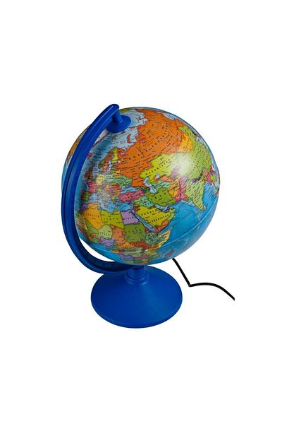 Brons 26cm Political Luminous Earth Globe Br-805
