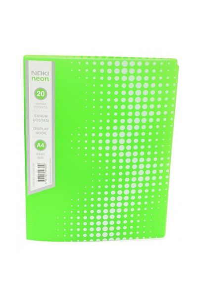 Noki Neon Series Green 20 Pack Presentation Folder 64120n-160