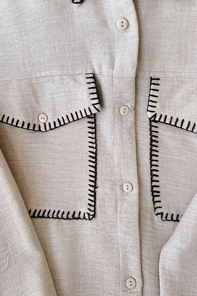 Gizce Astor Beige Tunic