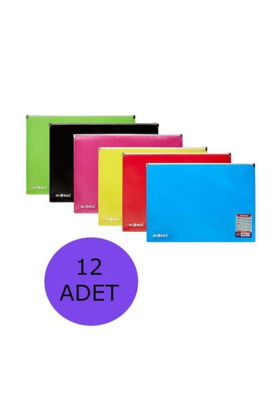 Globox Zippered A4 File 12 Pack