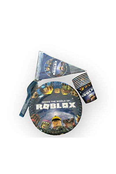 partideyince ROBLOX TABAK BARDAK ÇATAL FLAMA KONSEPT DOĞUM GÜNÜ 8 KİŞİLİK PAR...