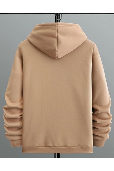 MOONBULL Ανδρικό ριγέ φούτερ με κουκούλα Oversize - Σχέδιο κάτω από το Παρίσι
