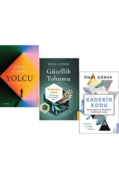 Destek Yayınları Ünal Güner 3 Kitap Set / Yolcu + Güzellik Tohumu + Kaderin Kodu