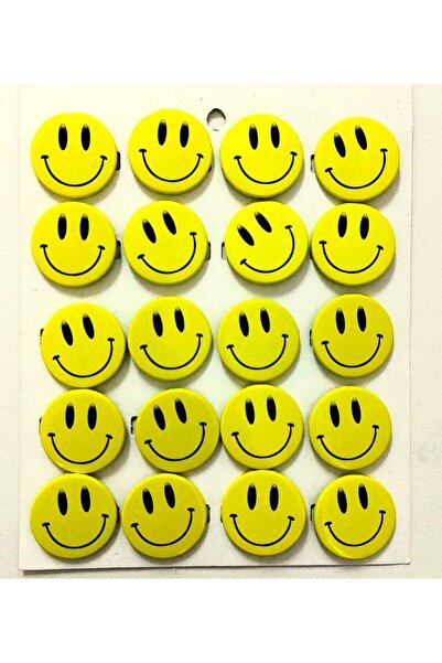 şahane parti Motivasyon Rozeti Gülen Yüzler Emoji 20 Adet