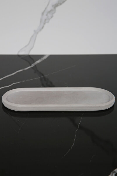 betonmall 9X23 cm Decorative Oval Presentation Tray and Plate Set