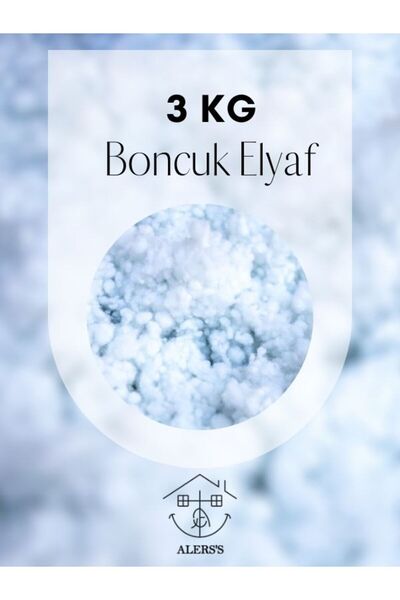 ALERSS %100  Boncuk Elyaf 3 KG Yastık Yorgan Oyuncak Malzemesi