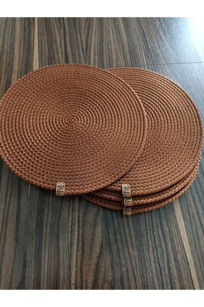 Naspar 6 Pieces 32 cm Red Coffee Plate / American Service