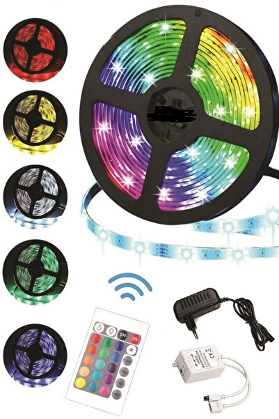 Jetcom Smart Led 10 Metre Sese Duyarlı Kumandalı Bluetooth Ile Telefona Bağlanabilir Yeni Nesil Şerit Led