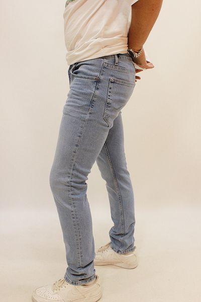 Twister Jeans Panama 727-02 - Мъжки светлосини дънки, светлосиня ликра, тъмна кройка