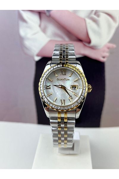 Quantum Baguette Stone Women's Wristwatch - 30mm, 5 Atm, Waterproof