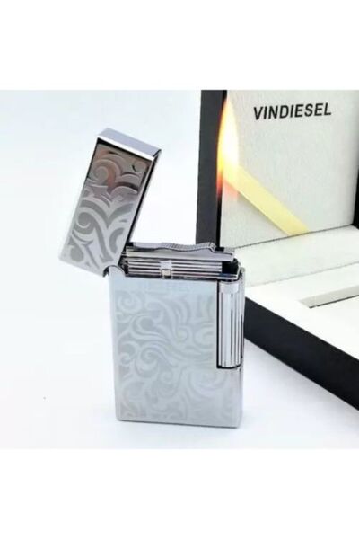Hediyezin Gümüş Desenli Vindiesel Çakmak