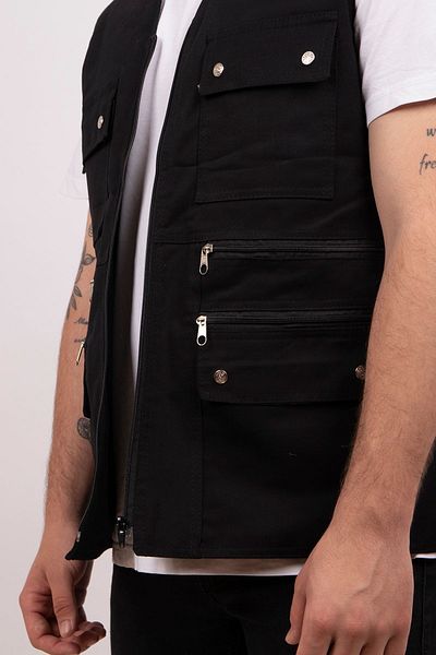Hatapoğlu Men's Multi-Pocket Linen Vest