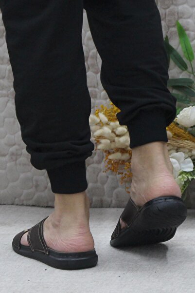 fort 171202   Model Anatomical Flexible and Comfortable Men's Brown Slippers