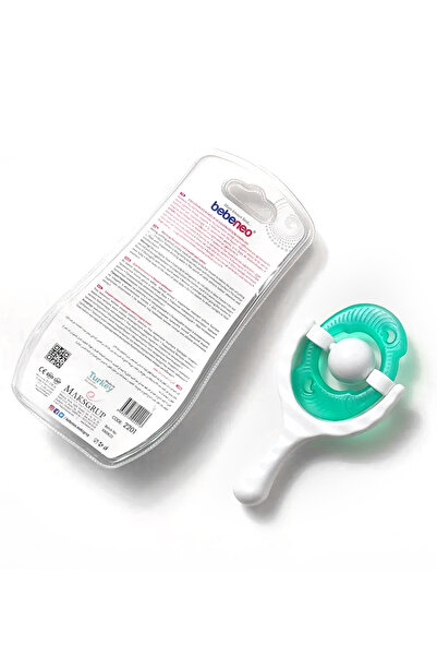 BEBENEO Çıngıraklı Sulu Dişlik Yeşil Sulu Diş Kaşıyıcı Bpa Içermez Kaliteli Sulu Dişlik Unisex