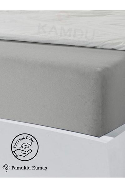QURRY Premium 100X200 cm Single Ranforce Cotton Elastic Sheet - Pillow Case with Gift