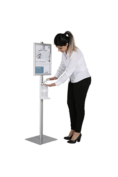 Smartad Standing Menu Board with Disinfectant Unit