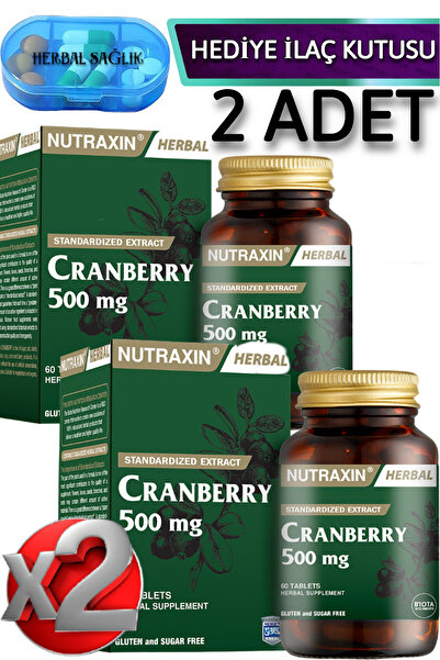 Nutraxin 2 Adet Cranberry 500 Mg 60 Adet Tablet