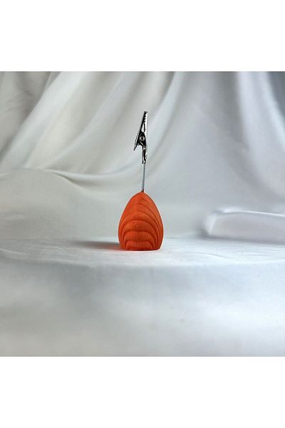 oasis decoration Orange Oyster Note Holder, Photo Holder