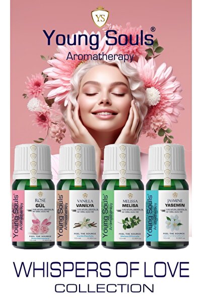 YOUNG SOULS Aromatherapy Whispers Of Love Set Gül / Yasemin / Melisa / Vanilya