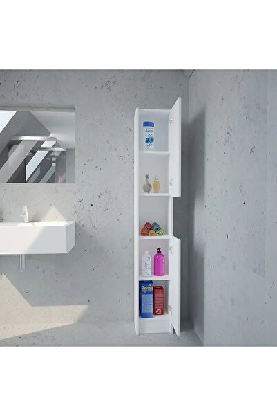 YURKUR MOBİLYA Banyo dolabı raflı dolap