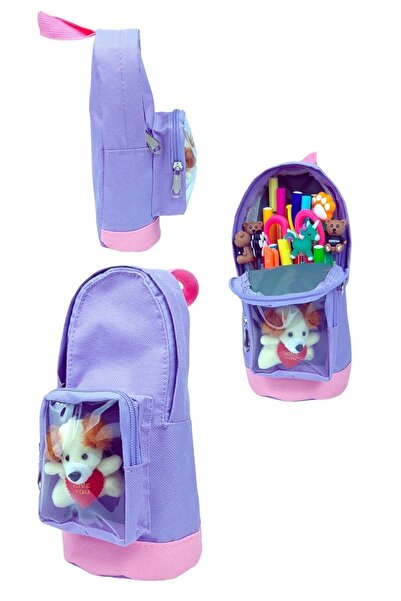 QUOVO حامل أقلام متعدد الوظائف ذو سعة كبيرة وصندوق أقلام - مع هدية تيدي بير