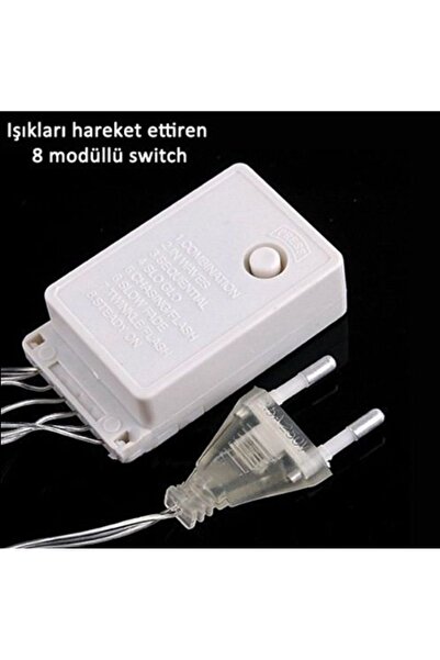 rkm store 10 Metre Rgb 100 Ledli Fişli 8 Fonksiyonlu Yılbaşı Ağacı Işığı Organizasyon Led Işık