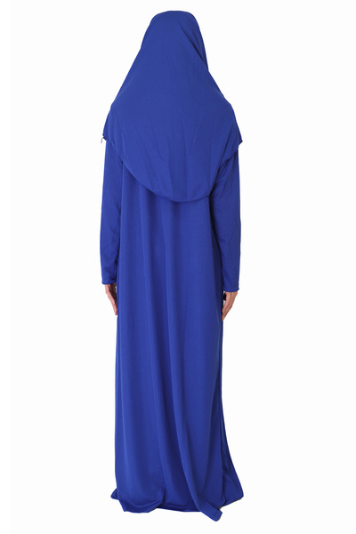 ZEHRANAZ NAMAZ ELBİSESİ Rochie de rugăciune cu fermoar albastru închis