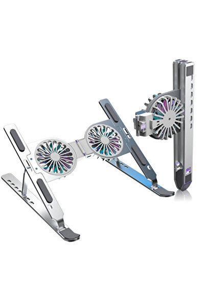 CROW'S TECH Toxy Katlanabilir Bilgisayar Tablet Standı Alüminyum 7 Seviye Aya...