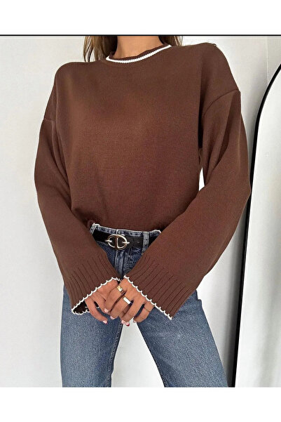 Samin Γυναικείο πουλόβερ με φαρδιά εφαρμογή με απαλή υφή