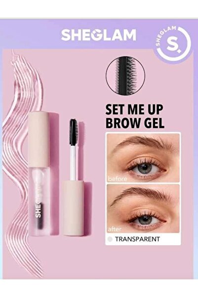 SHEGLAM Kaş Sabitleyici Maskara-Waterprooof- Transparent Gel Eyebrow Mascara