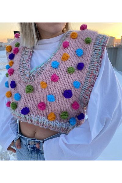 El örgüsü Women's Sweater - Hand Knitted