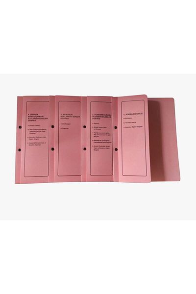 Turuncu Beyaz Yellow 8 File Teacher Essence File - Meb