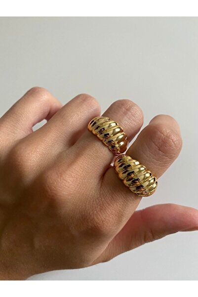 ringbox Gold Burgu Vintage Kadın Yüzük