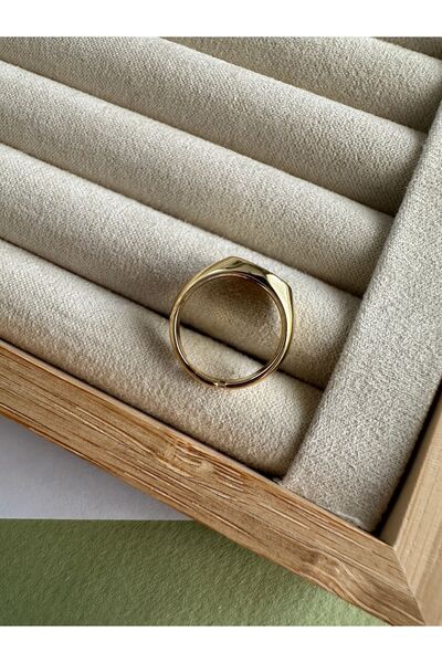 ringbox Gold Yuvarlak Serçe Parmak Yüzüğü