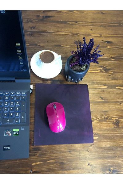 overcraft 1. لوحة Mausepad مصنوعة يدويًا من الجلد الأصلي عالي الجودة