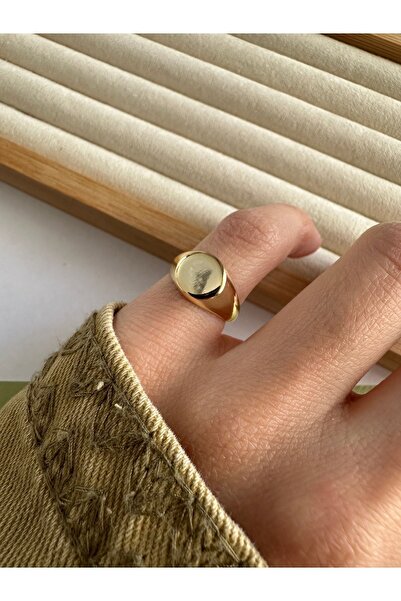 ringbox Gold Yuvarlak Serçe Parmak Yüzüğü