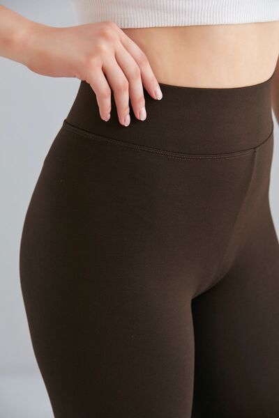 Dream Style Brown High Waist Recovery Steel Knitted Interlock Tights