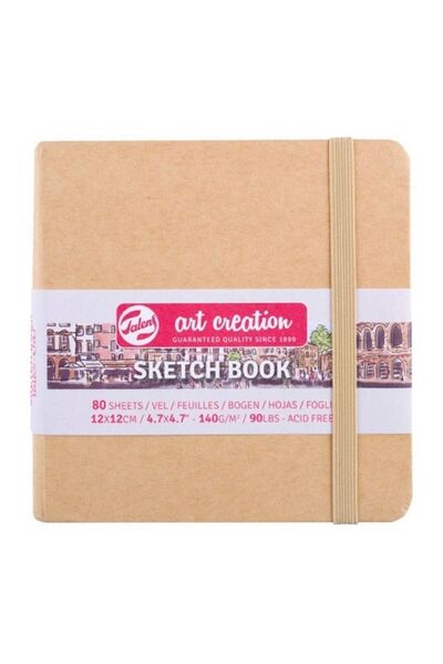 Talens Art Creation Sketch Books Eskiz Defteri 140 gr. 12 X 12 Kraft