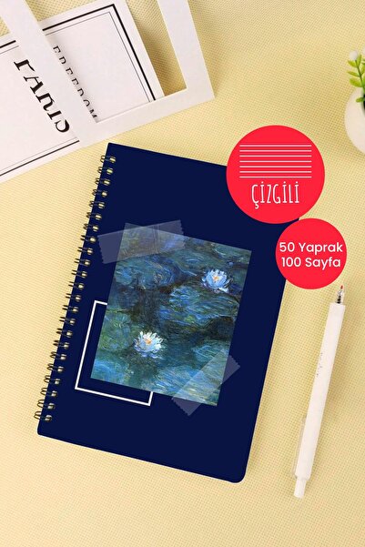 Anime Marketi Art Themed A5 Spiral Bound School Notebook 50 Sheets 100 Pages - Ruled