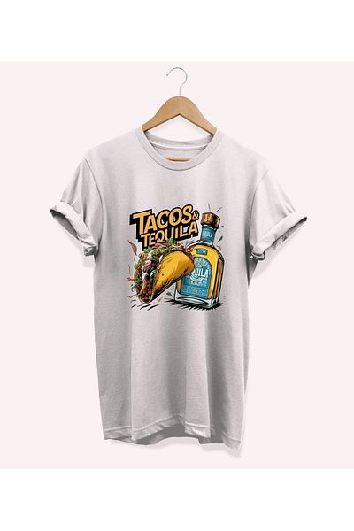 remonz Μπλουζάκι με στάμπα Taco Oversize Crew Neck 100% Cotton Plus Size T-shirt