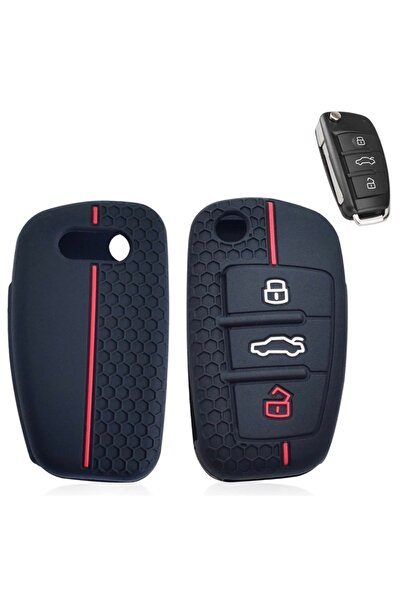 emii auto spare parts Audi A1 A3 A4 A5 B7 A3 8v 8p A6 C6 Q2 Q3 Q7 Tt R8 Anahtar Kılıfı Siyah