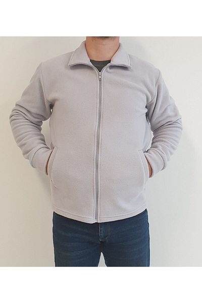 GÜN&AY TEKSTİL Unisex Gray Fleece Coat