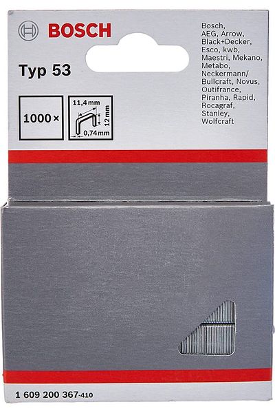 Bosch حزام سلك رفيع احترافي 1000x - 11.4x0.74x12mm نوع 53 Tacker للأحذية المزودة بالأثاث