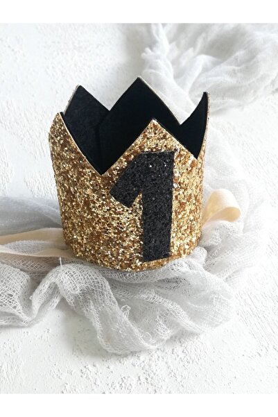 Toka Perisi Αξεσουάρ γενεθλίων για αγοράκι χρυσό ενός έτους (φωτογράφηση)