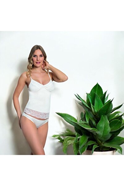 White Velvet Жіночий комплект з мереживними деталями: майка та корсет - WV.ALS.60125