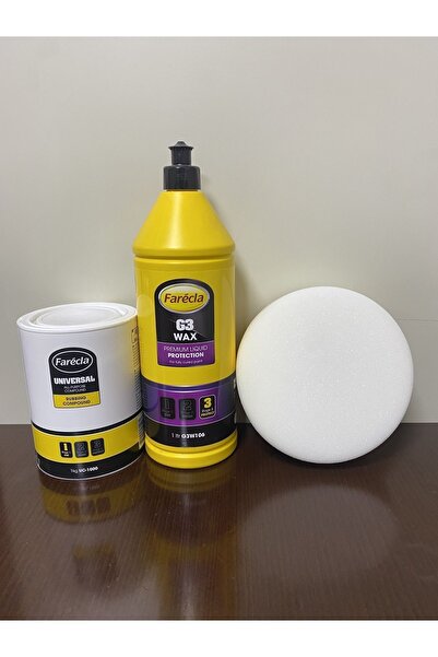 Farecla Universal Pasta 1 KG + G3 Wax Cila 1 LT + Polisaj Süngeri